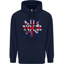 Ive Got Your Six Union Jack Flag Army Paras Mens 80% Cotton Hoodie Navy Blue