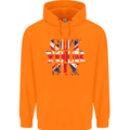 Ive Got Your Six Union Jack Flag Army Paras Mens 80% Cotton Hoodie Orange