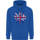 Ive Got Your Six Union Jack Flag Army Paras Mens 80% Cotton Hoodie Royal Blue