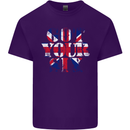 Ive Got Your Six Union Jack Flag Army Paras Mens Cotton T-Shirt Tee Top Purple