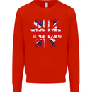 Ive Got Your Six Union Jack Flag Army Paras Mens Sweatshirt Jumper Bright Red