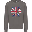 Ive Got Your Six Union Jack Flag Army Paras Mens Sweatshirt Jumper Charcoal