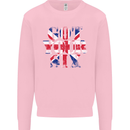 Ive Got Your Six Union Jack Flag Army Paras Mens Sweatshirt Jumper Light Pink