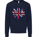Ive Got Your Six Union Jack Flag Army Paras Mens Sweatshirt Jumper Navy Blue