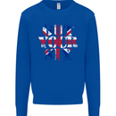 Ive Got Your Six Union Jack Flag Army Paras Mens Sweatshirt Jumper Royal Blue