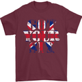 Ive Got Your Six Union Jack Flag Army Paras Mens T-Shirt Cotton Gildan Maroon