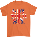 Ive Got Your Six Union Jack Flag Army Paras Mens T-Shirt Cotton Gildan Orange