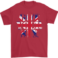 Ive Got Your Six Union Jack Flag Army Paras Mens T-Shirt Cotton Gildan Red