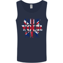 Ive Got Your Six Union Jack Flag Army Paras Mens Vest Tank Top Navy Blue