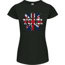Ive Got Your Six Union Jack Flag Army Paras Womens Petite Cut T-Shirt Black