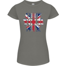 Ive Got Your Six Union Jack Flag Army Paras Womens Petite Cut T-Shirt Charcoal