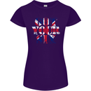 Ive Got Your Six Union Jack Flag Army Paras Womens Petite Cut T-Shirt Purple