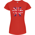 Ive Got Your Six Union Jack Flag Army Paras Womens Petite Cut T-Shirt Red