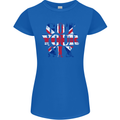 Ive Got Your Six Union Jack Flag Army Paras Womens Petite Cut T-Shirt Royal Blue