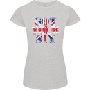 Ive Got Your Six Union Jack Flag Army Paras Womens Petite Cut T-Shirt Sports Grey