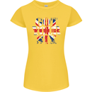 Ive Got Your Six Union Jack Flag Army Paras Womens Petite Cut T-Shirt Yellow
