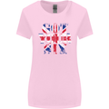 Ive Got Your Six Union Jack Flag Army Paras Womens Wider Cut T-Shirt Light Pink