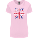 Ive Got Your Six Union Jack Flag Army Paras Womens Wider Cut T-Shirt Light Pink