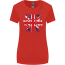 Ive Got Your Six Union Jack Flag Army Paras Womens Wider Cut T-Shirt Red