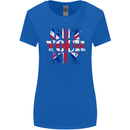 Ive Got Your Six Union Jack Flag Army Paras Womens Wider Cut T-Shirt Royal Blue