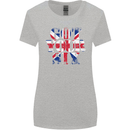 Ive Got Your Six Union Jack Flag Army Paras Womens Wider Cut T-Shirt Sports Grey