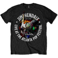 Jimi Hendrix atlanta pop festival 1970 mens black music t-shirt icon tee