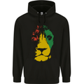 Jamaica Lion Reggae Music Jamaican Mens Hoodie Black