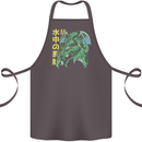 Japanese Anime Cthulhu Kraken Cotton Apron 100% Organic Dark Grey
