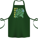 Japanese Anime Cthulhu Kraken Cotton Apron 100% Organic Forest Green