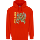 Japanese Anime Cthulhu Kraken Mens 80% Cotton Hoodie Bright Red