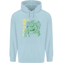 Japanese Anime Cthulhu Kraken Mens 80% Cotton Hoodie Light Blue