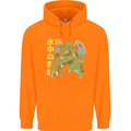 Japanese Anime Cthulhu Kraken Mens 80% Cotton Hoodie Orange