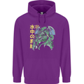 Japanese Anime Cthulhu Kraken Mens 80% Cotton Hoodie Purple