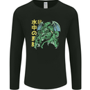 Japanese Anime Cthulhu Kraken Mens Long Sleeve T-Shirt Black