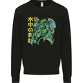 Japanese Anime Cthulhu Kraken Mens Sweatshirt Jumper Black