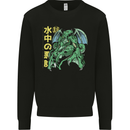 Japanese Anime Cthulhu Kraken Mens Sweatshirt Jumper Black