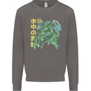 Japanese Anime Cthulhu Kraken Mens Sweatshirt Jumper Charcoal