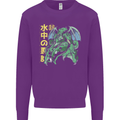 Japanese Anime Cthulhu Kraken Mens Sweatshirt Jumper Purple
