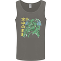 Japanese Anime Cthulhu Kraken Mens Vest Tank Top Charcoal