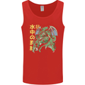 Japanese Anime Cthulhu Kraken Mens Vest Tank Top Red