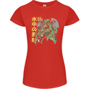 Japanese Anime Cthulhu Kraken Womens Petite Cut T-Shirt Red