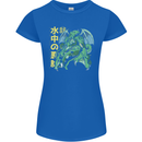 Japanese Anime Cthulhu Kraken Womens Petite Cut T-Shirt Royal Blue