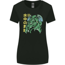 Japanese Anime Cthulhu Kraken Womens Wider Cut T-Shirt Black