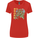 Japanese Anime Cthulhu Kraken Womens Wider Cut T-Shirt Red