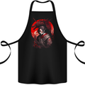 Japanese Dragon Warrior Samurai Ronin Cotton Apron 100% Organic Black
