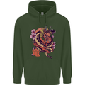 Japanese Fantasy Dragon Childrens Kids Hoodie Forest Green