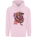 Japanese Fantasy Dragon Childrens Kids Hoodie Light Pink