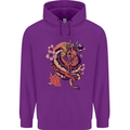 Japanese Fantasy Dragon Childrens Kids Hoodie Purple