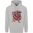Japanese Fantasy Dragon Childrens Kids Hoodie Sports Grey
