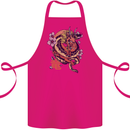 Japanese Fantasy Dragon Cotton Apron 100% Organic Pink